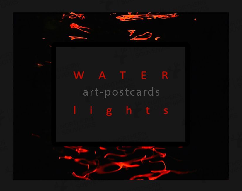 Серия (12 шт.) арт-открыток "Water lights" (отражения)